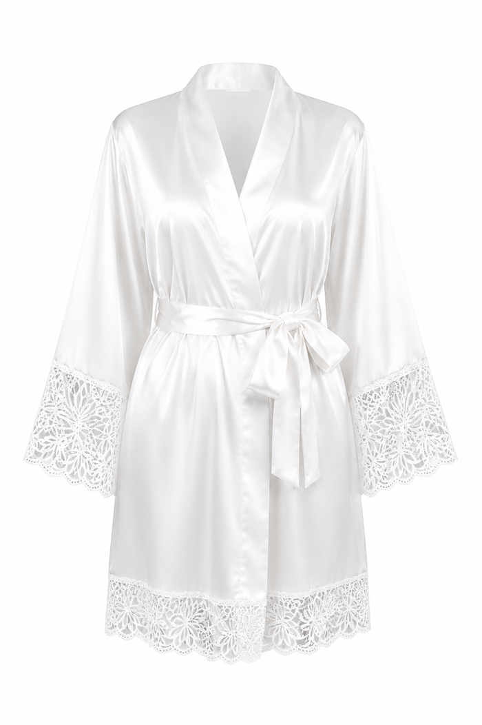 BATA SATINADA BLANCA