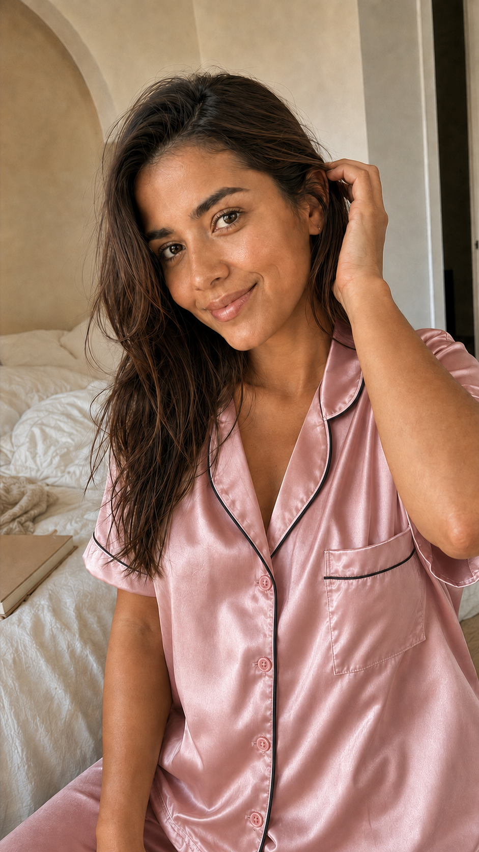 PIJAMA LORENA PANTALON ROSA