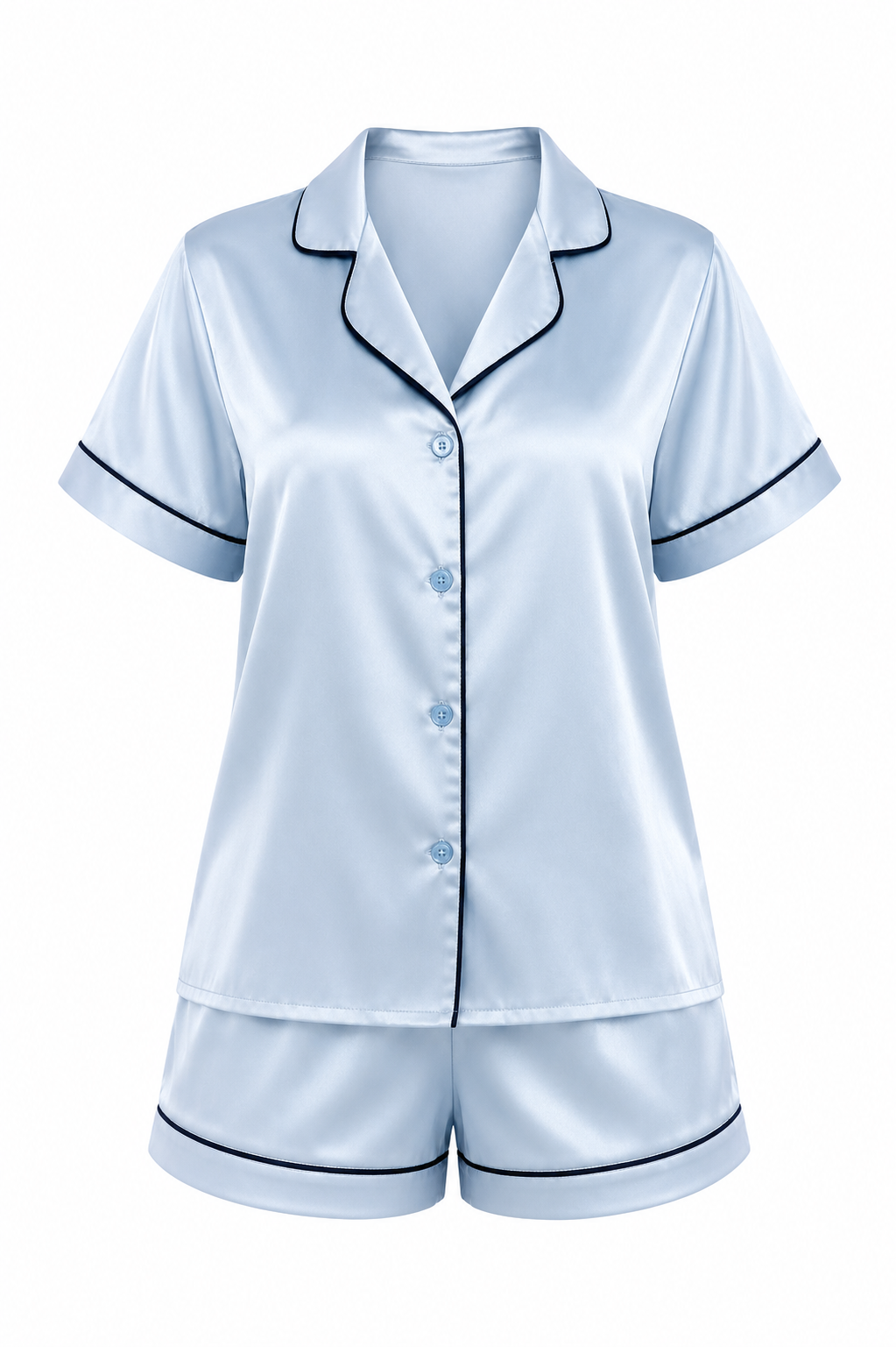 PIJAMA SHORT LORENA AZUL