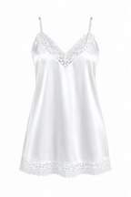 KIT BATA Y VESTIDO SATINADO BLANCO