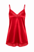 KIT BATA Y VESTIDO SATINADO ROJO