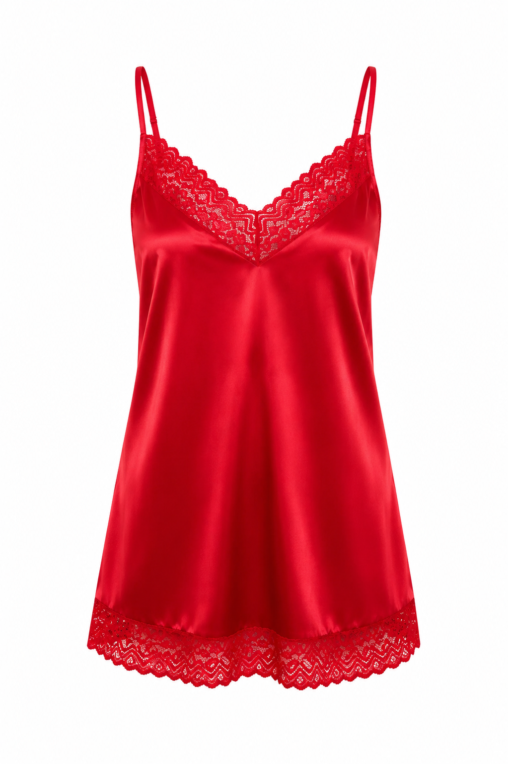 KIT BATA Y VESTIDO SATINADO ROJO